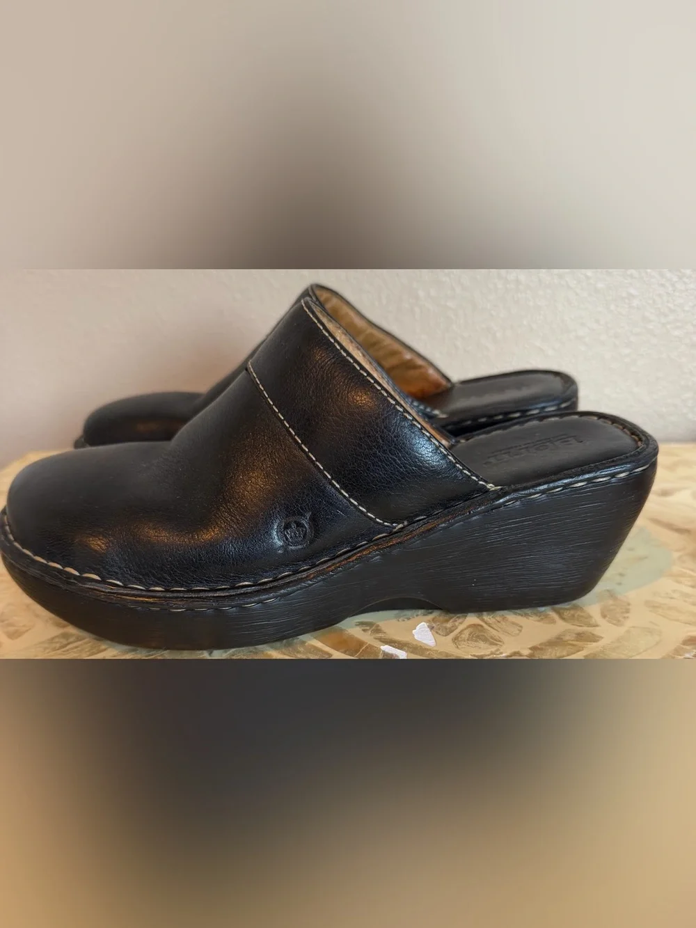 Born black leather mule clogs size 9
40.5 Very GUC - Picture 2 of 6